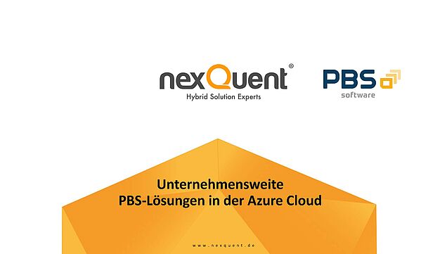 PBS-Lösungen in der Azure Cloud